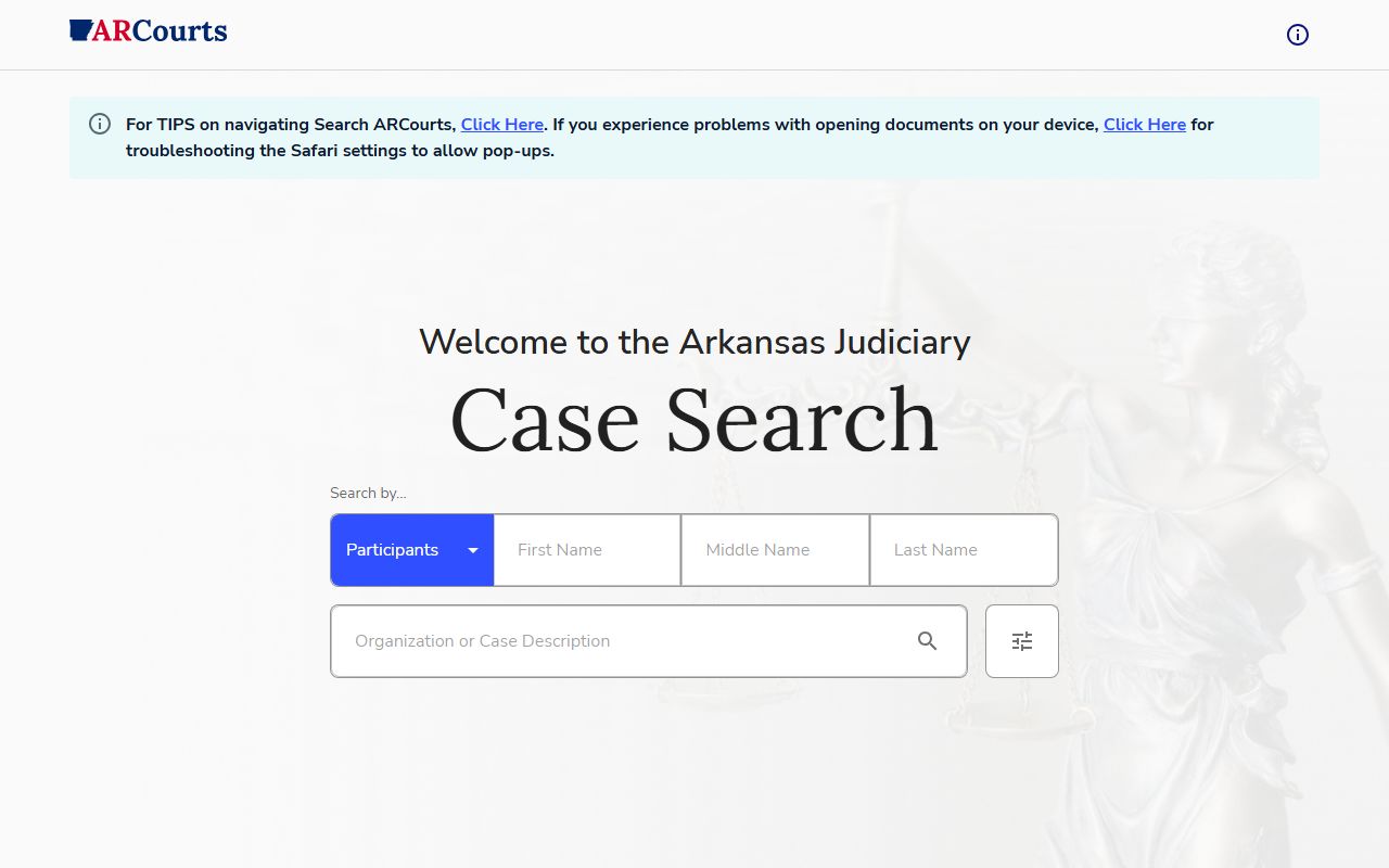 St. Francis County court records after arrest Search ARCourts portal